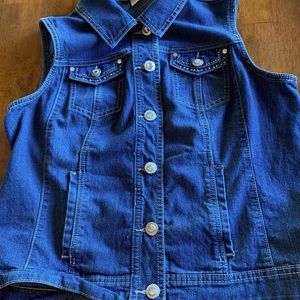 DressBarn Denim Vest